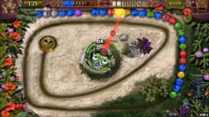 Прохождение игры Зума (Zuma), видео поединок 2