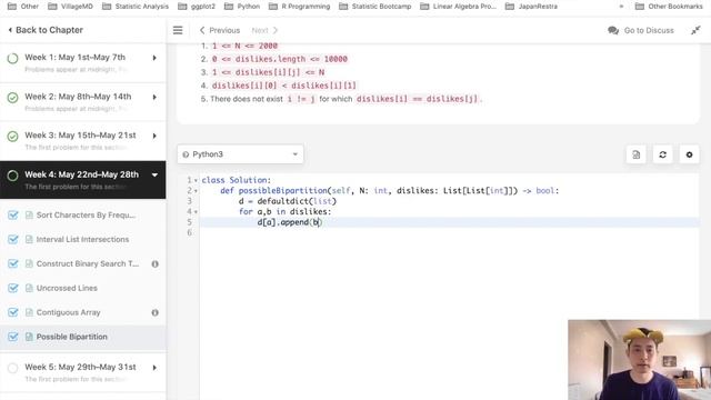 Leetcode - Possible Bipartition (Python) смотреть онлайн