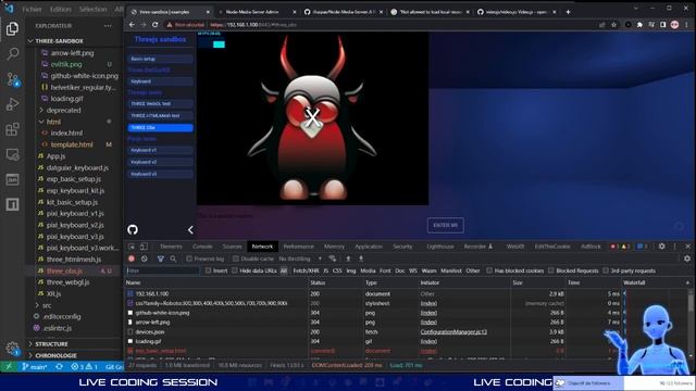 three-sandbox: obs + rtmp + nodemediaserver + threejs + videotexture смотреть онлайн