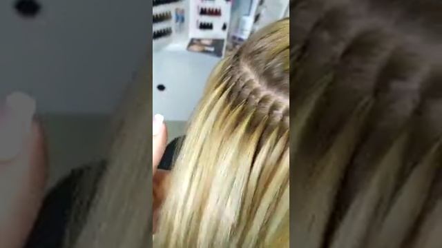 Холодное наращивание волос