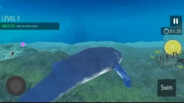 Blue Whale Simulator - Deep Ocean смотреть онлайн