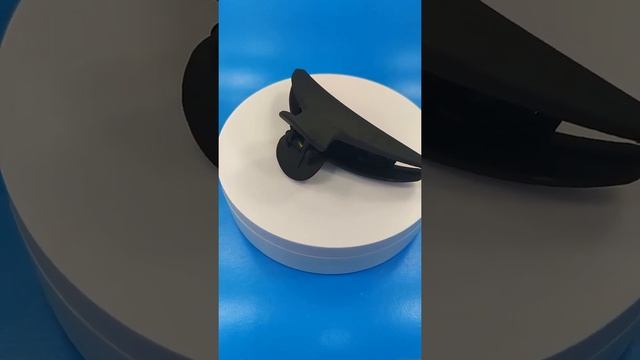 Краб для волос чёрный матовый 11см