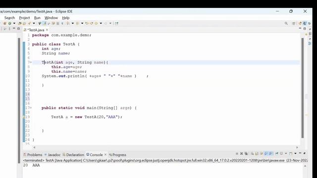 How to call a constructor & chaining constructor and copy constructor in java? смотреть онлайн