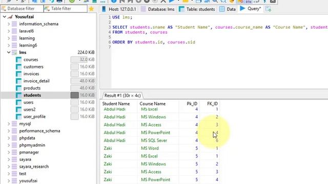 48 SQL Cross Join смотреть онлайн