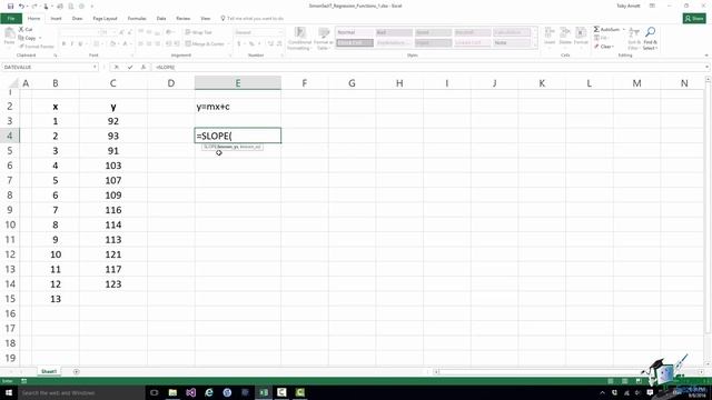 How To Use Statistical Functions For Forecasting In Microsoft Excel 2016 - Part 1