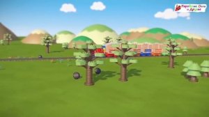 Обучающий Мультик   УЧИМ ЦВЕТА   Цветная Гусеница   Учимся считать от 1 до 10   Паровозик Оли