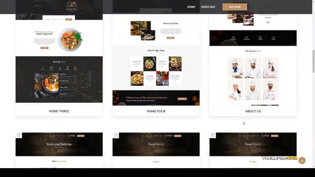 Deliciko - Restaurant WordPress Theme cafe menu Easy Create Website смотреть онлайн