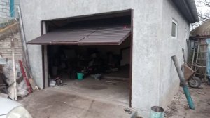 самодельные подъемные автоматические ворота для гаража ...lifting gates for