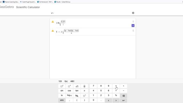 GeoGebra - Margin of Error смотреть онлайн