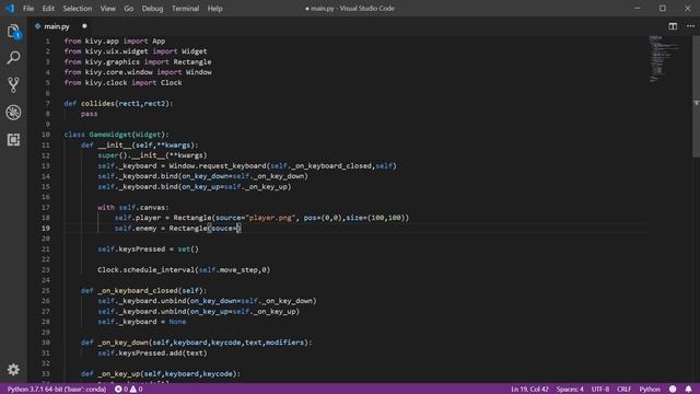 Python Kivy Game Tutorial 4 - Colliding смотреть онлайн