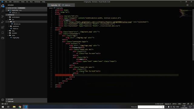 3. Login responsive - Sistema Farmacia PHP JS MYSQL HTML CSS смотреть онлайн