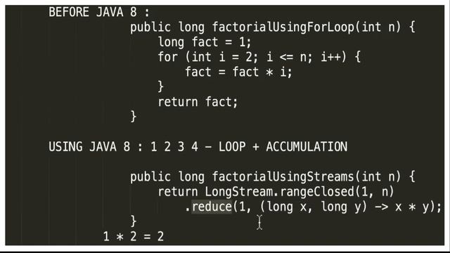 JAVA 8 STREAMS | WRITE A FACTORIAL PROGRAM USING JAVA 8 SYNTAX | EXAMPLE JAVA CODE DEMO|InterviewDO смотреть онлайн
