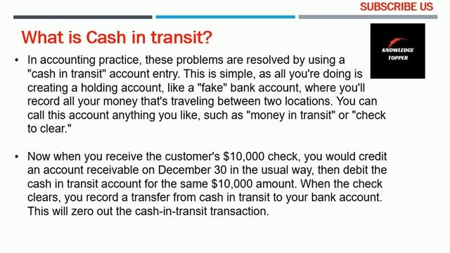 Cash in Transit | Cash in Transit Accounting | What is Cash in Transit | Cash in Transit Definition смотреть онлайн