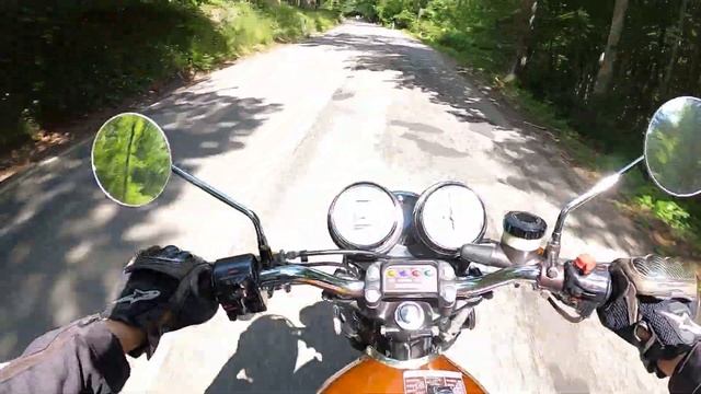 POV Honda CB 500 Four K2 (1976) on Italian Mountain Roads смотреть онлайн