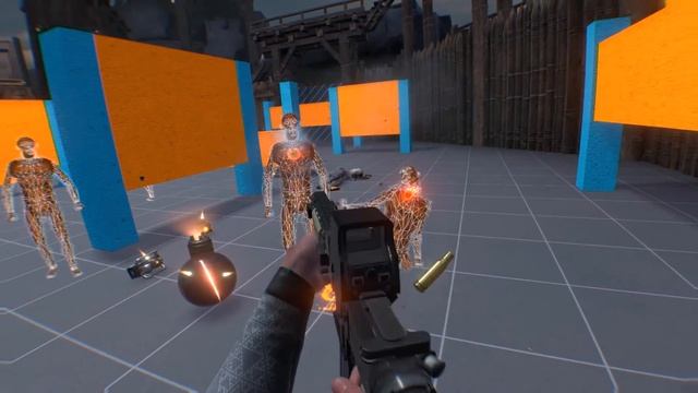 Bashing Robot Crabs with Shovels and Saving My Clones in Boneworks VR Arena! смотреть онлайн