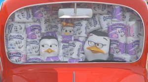 Реклама туалетной бумаги Familia с пингвинами - 20s