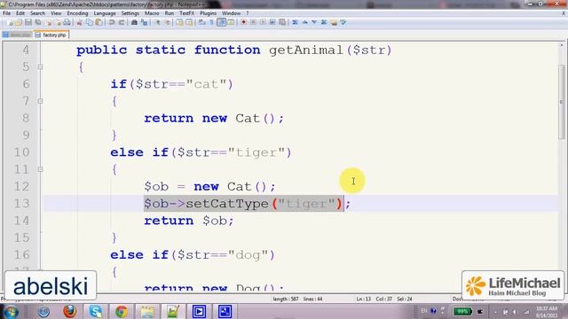 The Factory Design Pattern in PHP смотреть онлайн