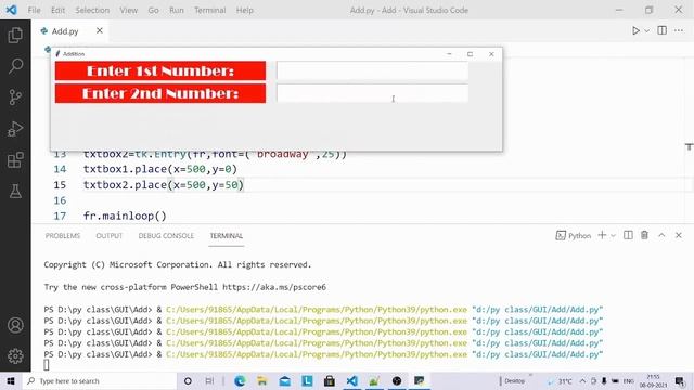 Addition GUI Application | Python Tkinter GUI Tutorial part5 смотреть онлайн