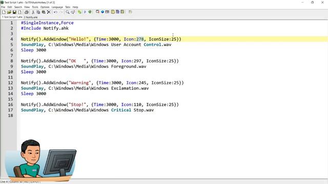 [Juho's AutoHotkey Script Demo #14] Custom Traytip Using Notify Script (2 of 2) смотреть онлайн
