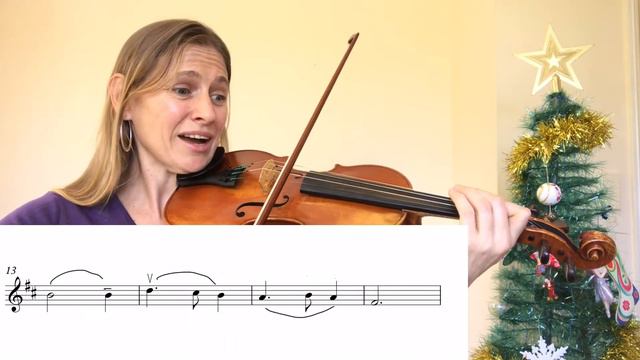 Silent Night - Violin Tutorial, Silent Night Karaoke