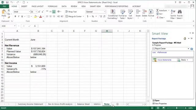 Changing Member Selections in Smart View Queries with Report Package Variables смотреть онлайн