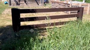 Забор. Дешевый забор в стиле ранчо своими руками.