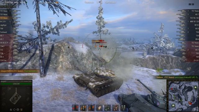 WOT: Arctic Region - T57 Heavy - 5 frags смотреть онлайн