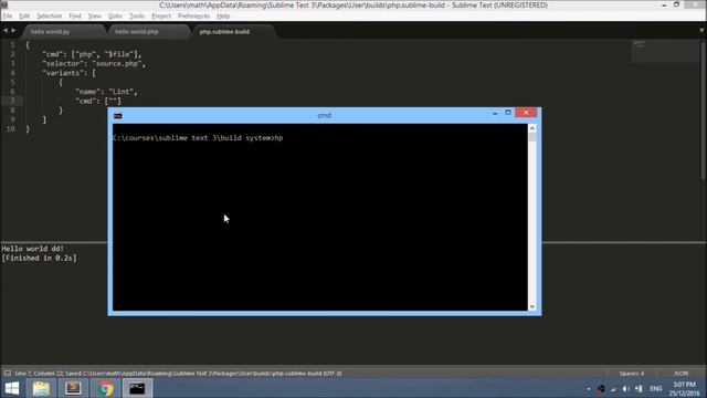 Sublime Text #1.9: les build systems смотреть онлайн