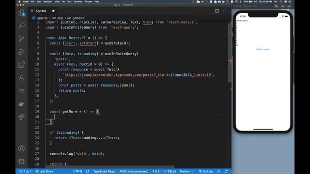 useInfiniteQuery (Infinite scroll) - React query смотреть онлайн