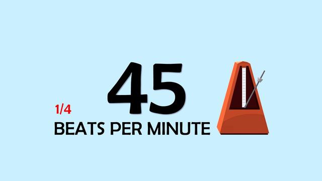 45 BPM 1/4 Metronome смотреть онлайн