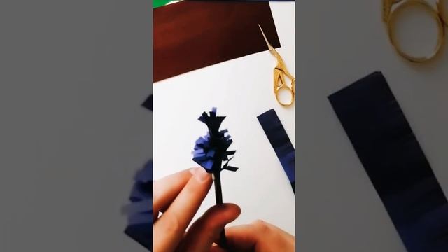 Лаванда. Цветы из бумаги. Поделка с детьми. Crafts for kids смотреть онлайн
