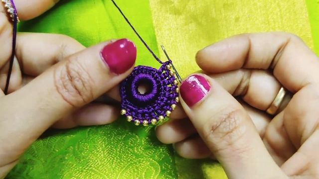 Simple, Grand, bridal saree kuchu design #sareekuchu #kroshakuchu #bridal // Nandana Creations // смотреть онлайн