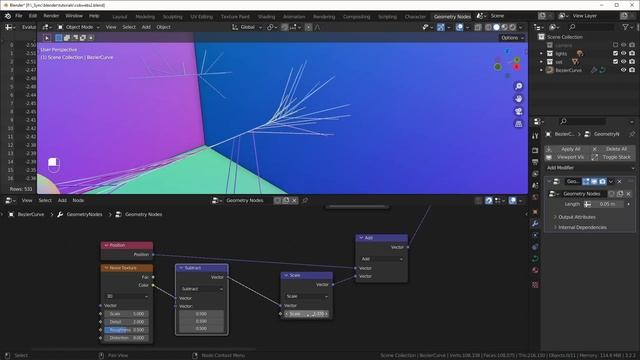 Cobweb generator with geometry nodes Blender смотреть онлайн