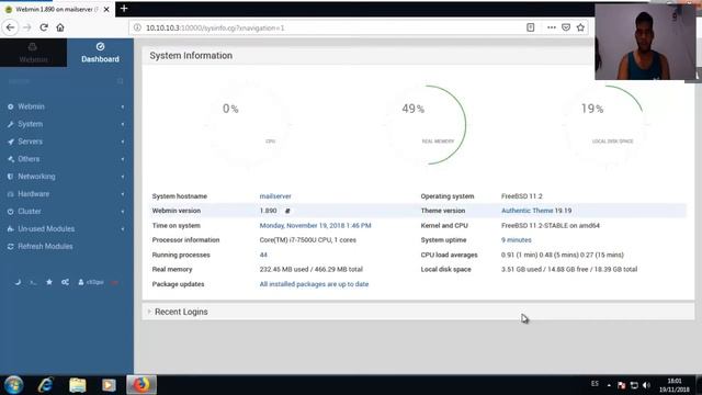 (FreeBSD #26) Webmin смотреть онлайн