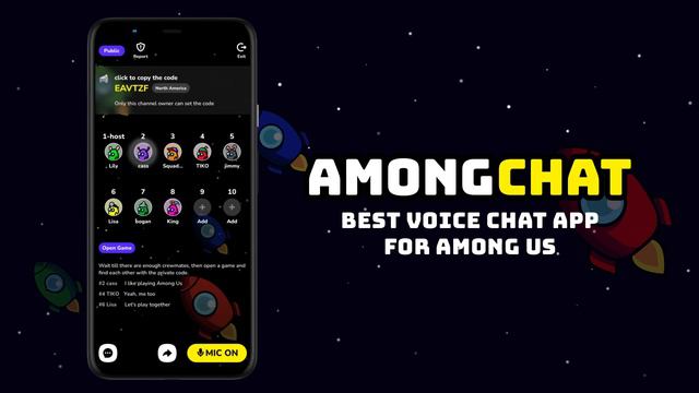 AmongChat - Voice Chat for Among Us Friends смотреть онлайн