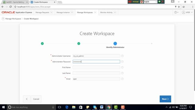Create Workspace And Schema in Oracle APEX смотреть онлайн