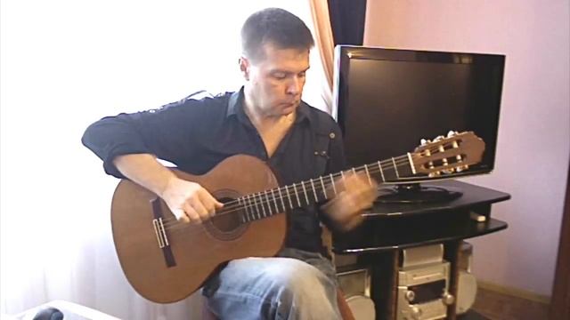 Phunkdified (by Justin King). Slap & tapping (fingerstyle) - V.Sharii смотреть онлайн