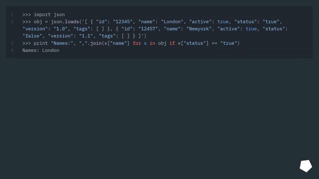 Parse JSON using python to fetch value based on condition смотреть онлайн