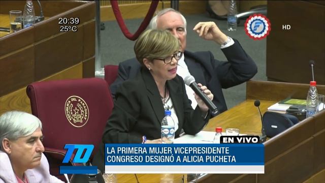 Alicia Pucheta juró como Vicepresidente del Paraguay смотреть онлайн