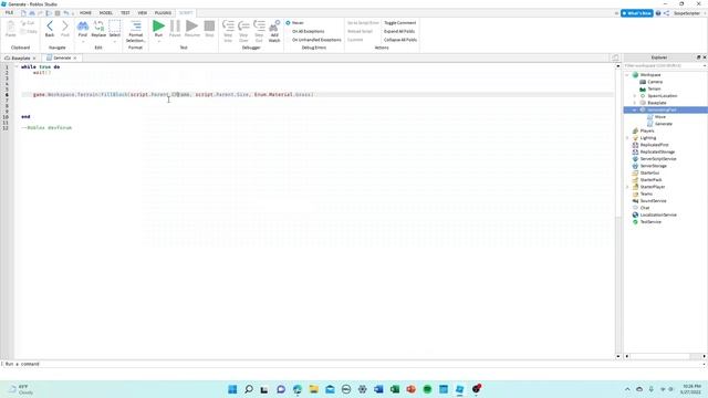 How to create INFINITE MAPS with Roblox studio terrain смотреть онлайн