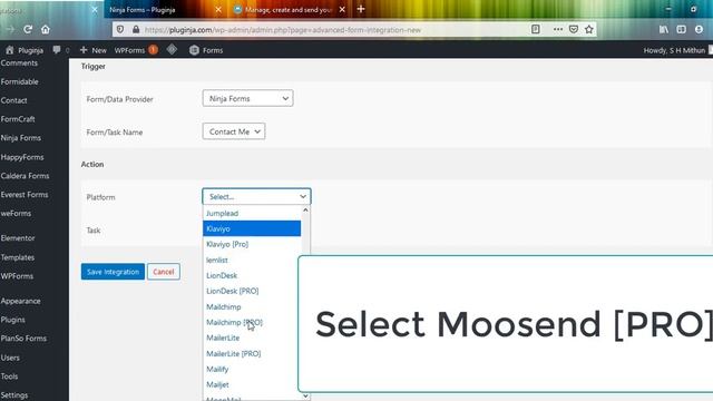 Very Easy! Integrate Ninja Forms to Moosend quickly смотреть онлайн