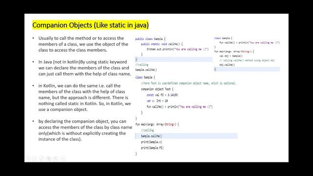Companion Object in Kotlin Hindi смотреть онлайн