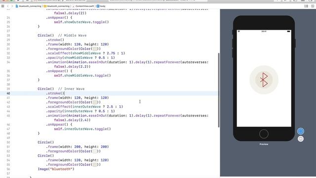 SwiftUI Animation: Bluetooth Connecting/Signal Searching смотреть онлайн
