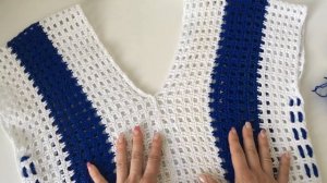 Пляжная накидка крючком//Быстро и Просто//Мастер класс.