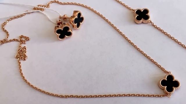 Серебряные женские серьги, колье и браслет, покрытые золотом, с натуральными агатами смотреть онлайн