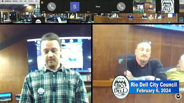 Rio Dell City Council Meeting 2/6/24 смотреть онлайн