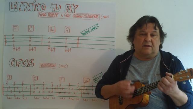 Fingerstyle Ukulele Lesson #37: Riffs, Intros & Songs (#3) : LEARNING TO FLY / CLOCKS смотреть онлайн