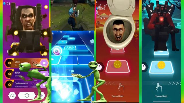 Cameraman vs Skibidi Toilet vs Chipi Chipi Chapa Chapa vs Skibidi Toilet Fortuna Tiles Hop Rush EDM смотреть онлайн