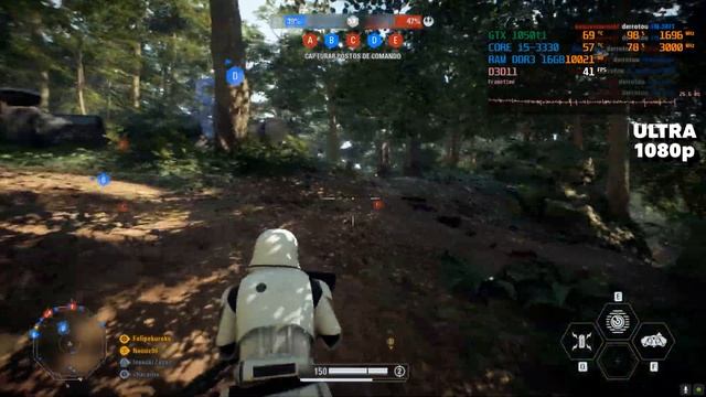 STAR WARS BATTLEFRONT II MULTIPLAYER | INTEL CORE i5 3330 + GTX 1050 ti 4GB (LOW / ULTRA) смотреть онлайн