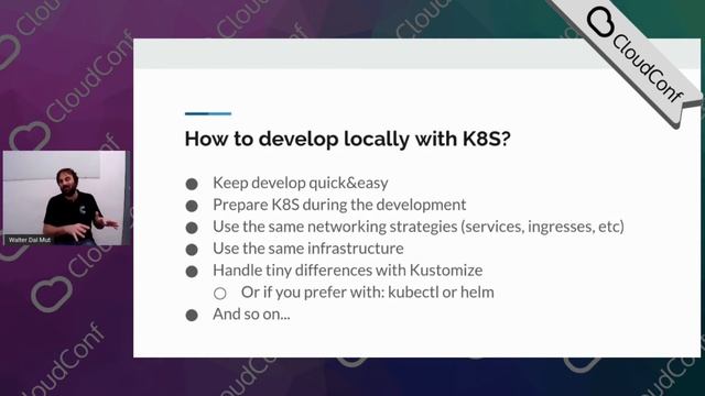 CloudConf on Air 2020 - Kubernetes, Skaffold e Kustomize - di Walter Dal Mut смотреть онлайн
